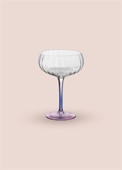 The Mia Ayaklı Cam Dondurma Kasesi Mavi Pembe 240 ml