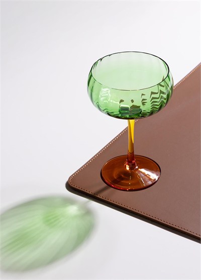 The Mia Ayaklı Cam Dondurma Kasesi Yeşil 240 ml
