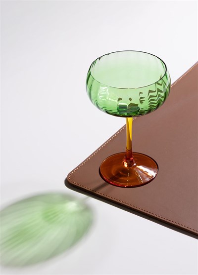 The Mia Ayaklı Cam Dondurma Kasesi Yeşil 240 ml