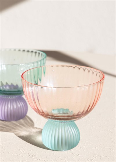 The Mia Cam Dondurmalık ve Tatlı Sunum Kasesi Pembe 280 ml