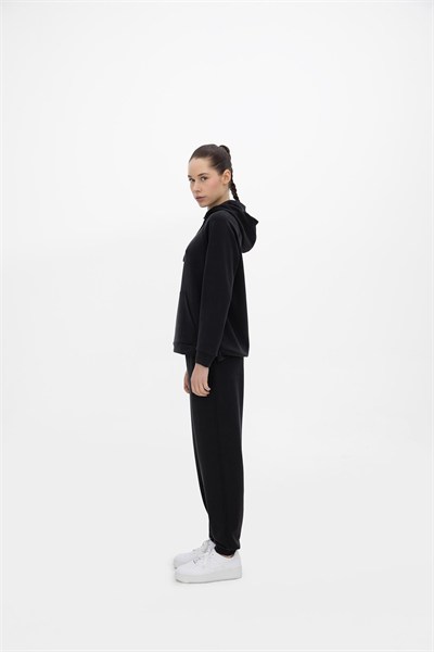 Oma Lastikli Paça Alt Jet Black L