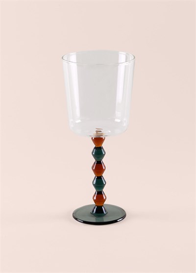 The Mia Bead Şarap Kadehi Amber 300 ml