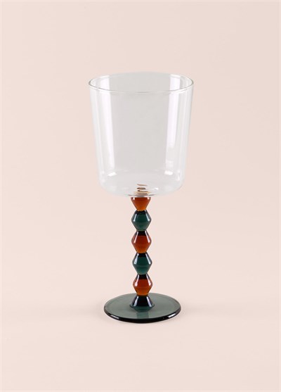 The Mia Bead Şarap Kadehi Amber 300 ml
