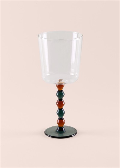 The Mia Bead Şarap Kadehi Amber 300 ml