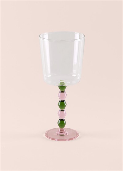 The Mia Bead Şarap Kadehi Yeşil 300 ml