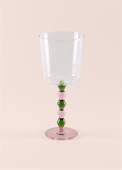 The Mia Bead Şarap Kadehi Yeşil 300 ml
