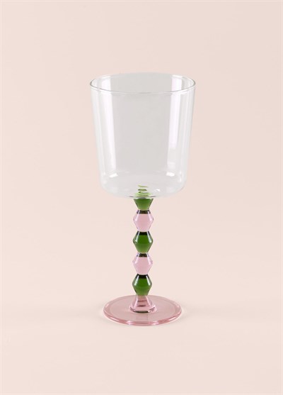 The Mia Bead Şarap Kadehi Yeşil 300 ml