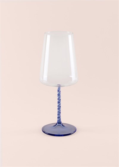 The Mia Edera Şarap Kadehi Mavi 500 ml
