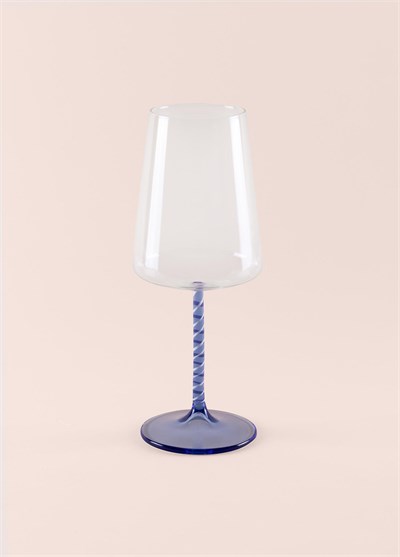 The Mia Edera Şarap Kadehi Mavi 500 ml
