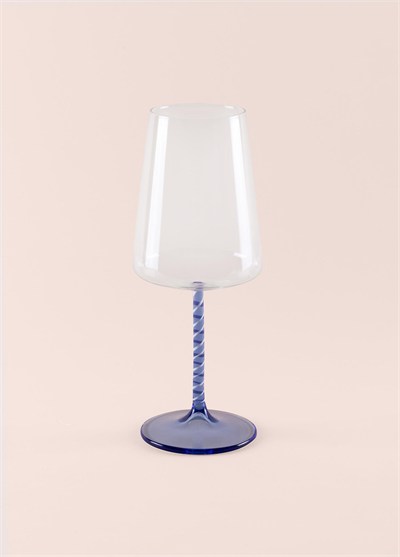 The Mia Edera Şarap Kadehi Mavi 500 ml