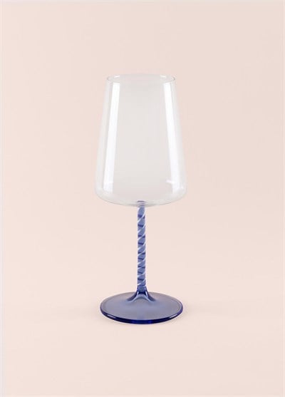 The Mia Edera Şarap Kadehi Mavi 500 ml
