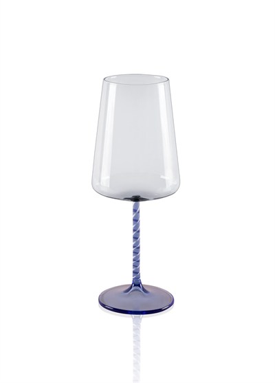 The Mia Edera Şarap Kadehi Mavi 500 ml