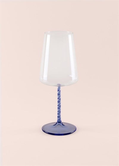 The Mia Edera Şarap Kadehi Mavi 500 ml
