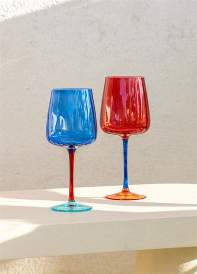 The Mia Şarap Kadehi Mavi 500 ml