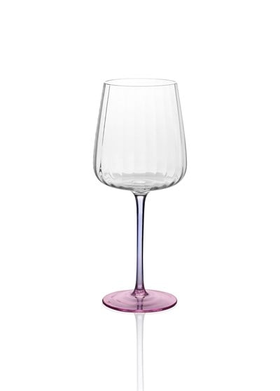 The Mia Şarap Kadehi Mavi Pembe 600 ml