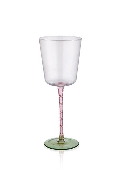 The Mia Şarap Kadehi Pembe Yeşil 350 ml