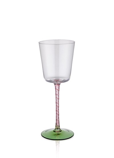 The Mia Şarap Kadehi Pembe Yeşil 300 ml