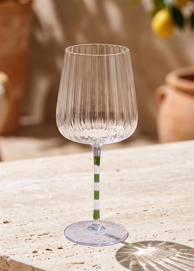 The Mia Şarap Kadehi Mor Yeşil 500 ml