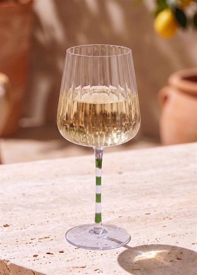 The Mia Şarap Kadehi Mor Yeşil 500 ml