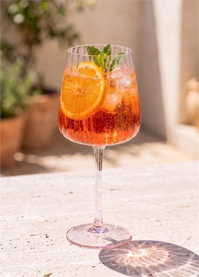 The Mia Şarap Kadehi Pembe Beyaz 500 ml