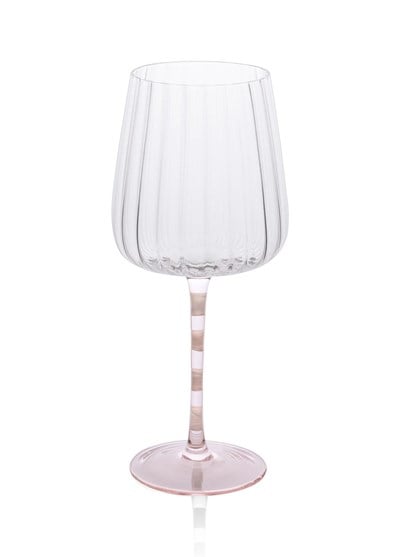 The Mia Şarap Kadehi Pembe Beyaz 600 ml