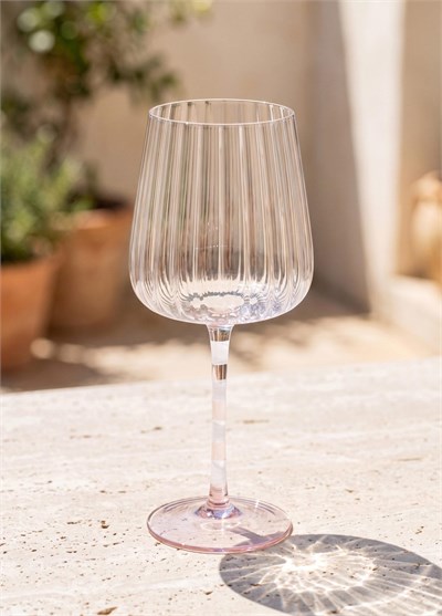 The Mia Şarap Kadehi Pembe Beyaz 500 ml
