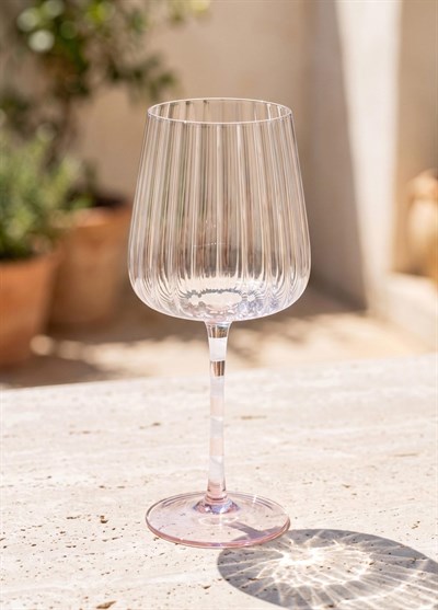 The Mia Şarap Kadehi Pembe Beyaz 500 ml