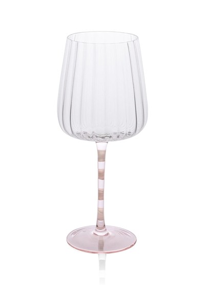 The Mia Şarap Kadehi Pembe Beyaz 600 ml