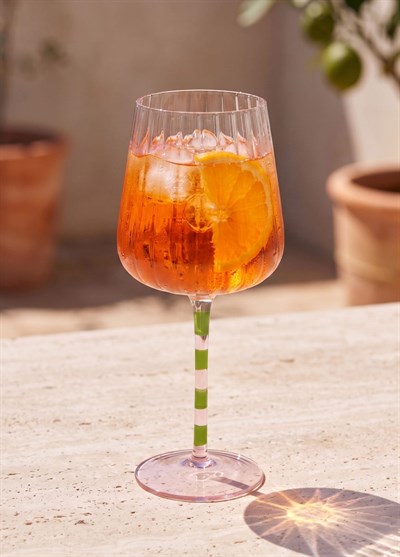 The Mia Şarap Kadehi Pembe Yeşil 500 ml