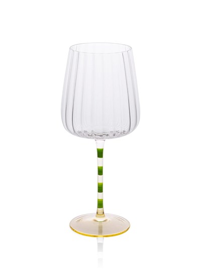 The Mia Şarap Kadehi Yeşil Sarı 600 ml