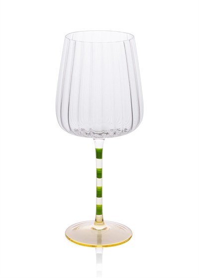 The Mia Şarap Kadehi Yeşil Sarı 500 ml