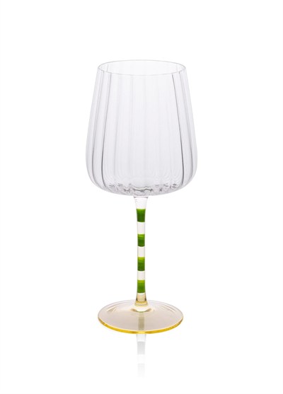 The Mia Şarap Kadehi Yeşil Sarı 600 ml