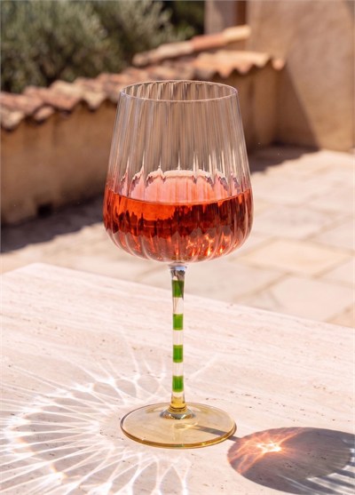 The Mia Şarap Kadehi Yeşil Sarı 600 ml