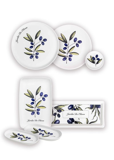 The Mia Olivos Kahvaltı Takımı 6 Kişilik 19 Parça Set 1