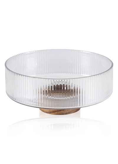 The Mia Ayaklı Cam Kase 26x11 cm