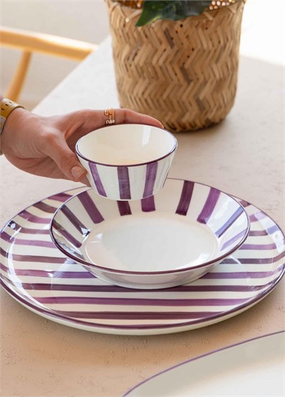 The Mia Joy Sosluk Çerezlik 6lı Set Mor 10 cm