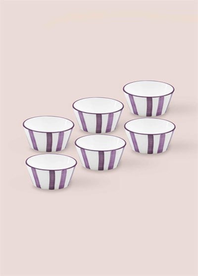 The Mia Joy Sosluk Çerezlik 6lı Set Mor 10 cm