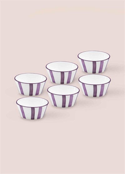The Mia Joy Sosluk Çerezlik 6lı Set Mor 10 cm