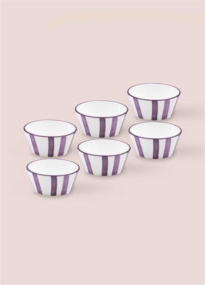 The Mia Joy Sosluk Çerezlik 6lı Set Mor 10 cm