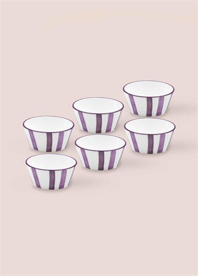 The Mia Joy Sosluk Çerezlik 6lı Set Mor 10 cm