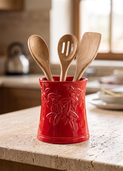 The Mia Artigiano Kaşıklık Kırmızı 17 cm
