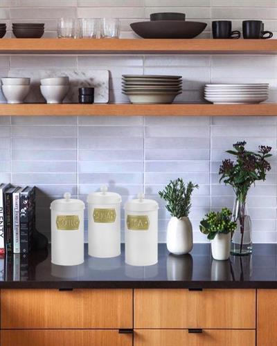 The Mia Çay Şeker Kahve Kavanozu Beyaz 1,20 Lt