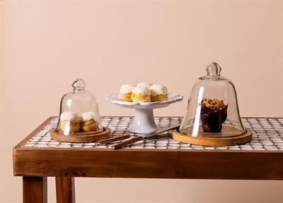 The Mia Madera Kek Saklama Fanusu 20x21x21 cm