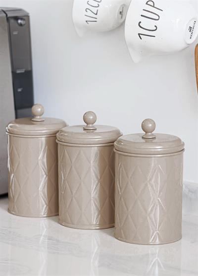 The Mia Prizma Çay Şeker Kahve Kavanozu Karamel 1 Lt