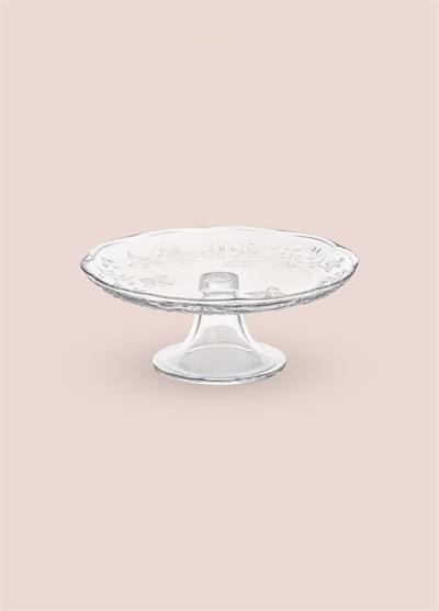 The Mia Ayaklı Cam Sunum Tabağı 27x27x11 cm CAM0499