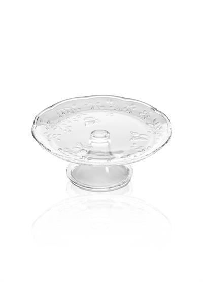 The Mia Ayaklı Cam Sunum Tabağı 27x27x11 cm CAM0499