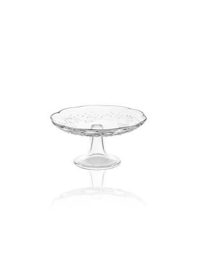The Mia Ayaklı Cam Sunum Tabağı 20x10 cm CAM0500