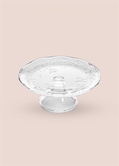The Mia Ayaklı Cam Sunum Tabağı 27x27x11 cm CAM0499