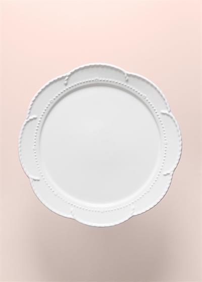 The Mia Grande Pasta Kek Standı Beyaz 31x12 cm GRD0014