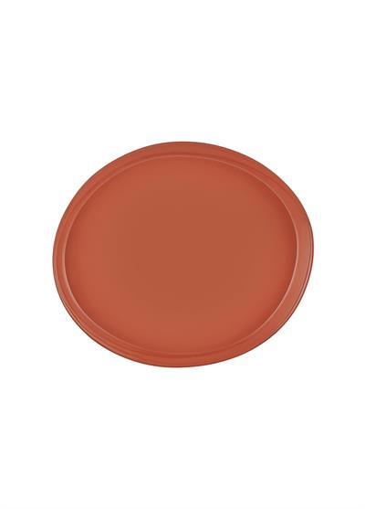 The Mia Limoges Ahşap Ayaklı Tabak Terracota 22x6 cm